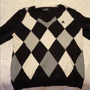 Men’s checkered sweater